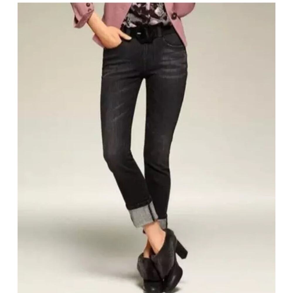 Cabi Straight Leg Jeans size 4 Smolder Wash Mid Rise 3560 Stretch